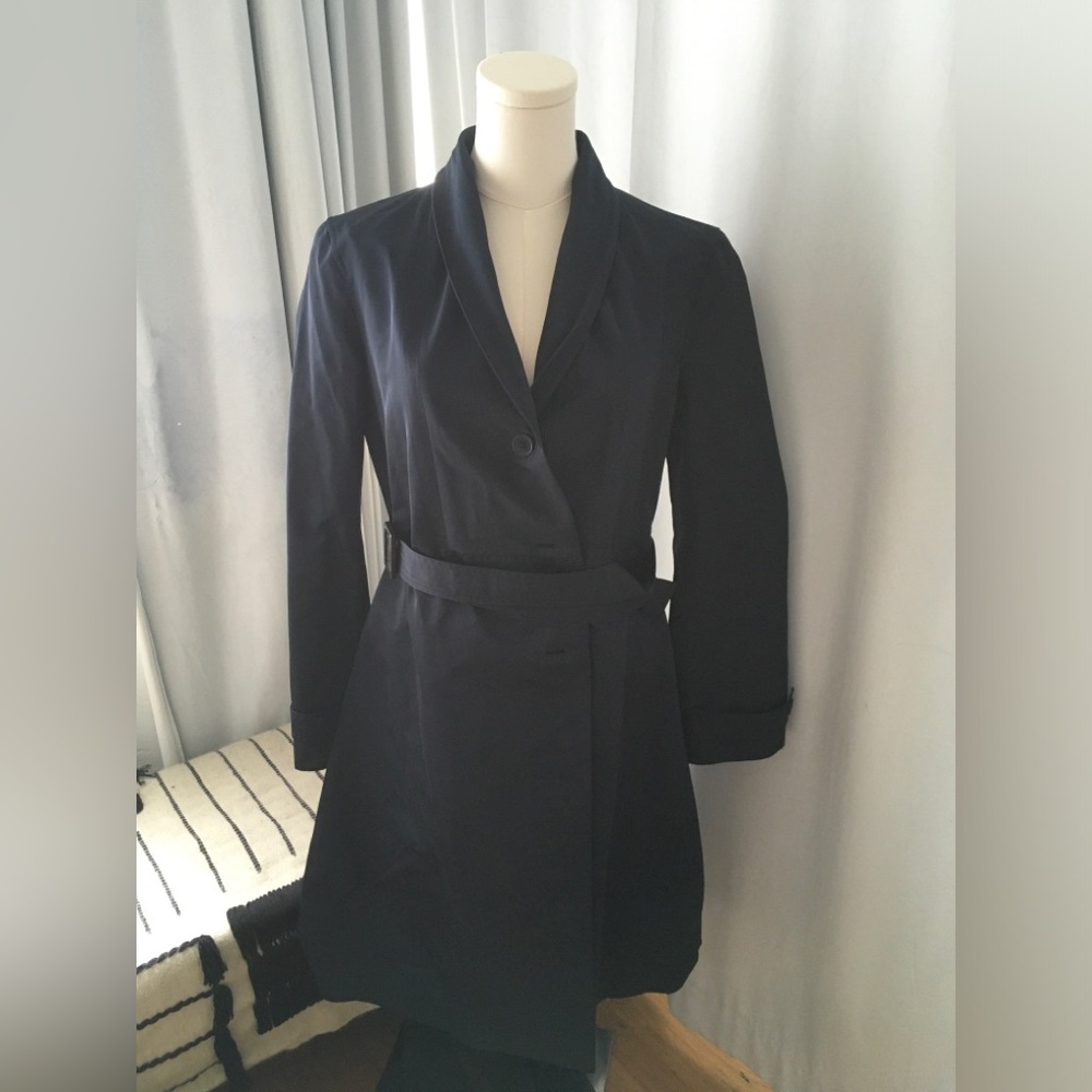 Jil Sander Navy Blue Cape Jacket woman’s